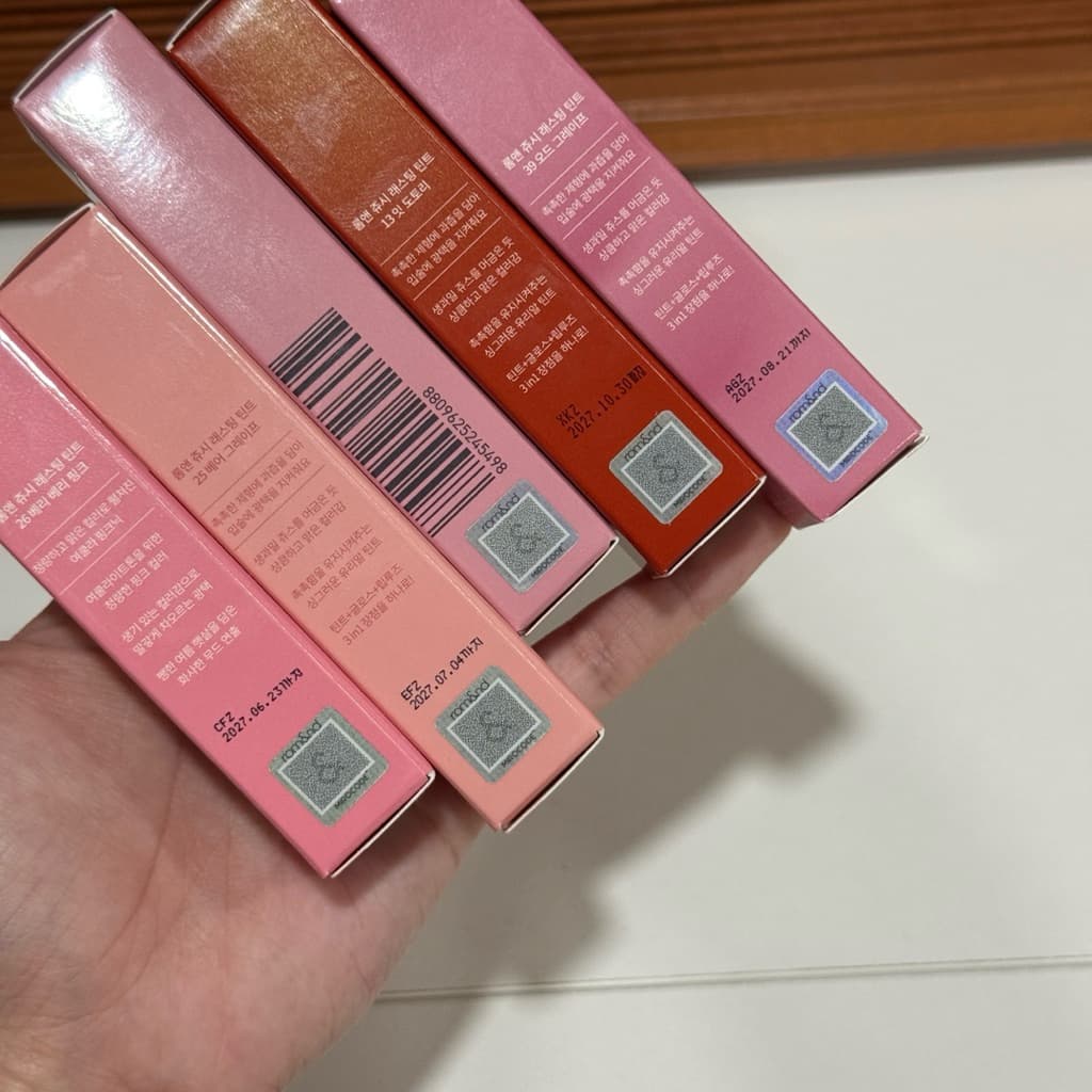 ลิปทินท์ Rom&nd Juicy Lasting Tint 5.5g ติดทนนาน ฉ่ำวาว รูปที่ 3