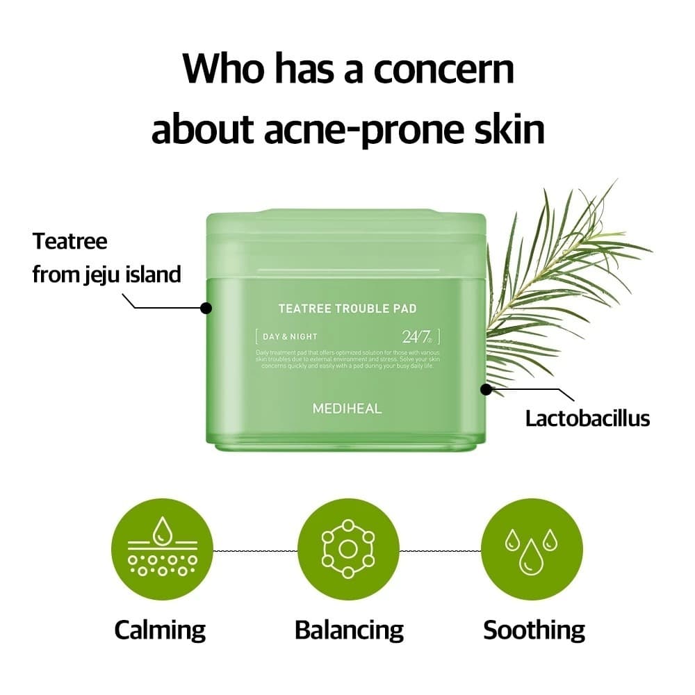Mediheal Toner Pads - Collagen Firming, Madecassoside Blemish, Teatree Acne, Vitamide Brightening, Retinol รูปที่ 5