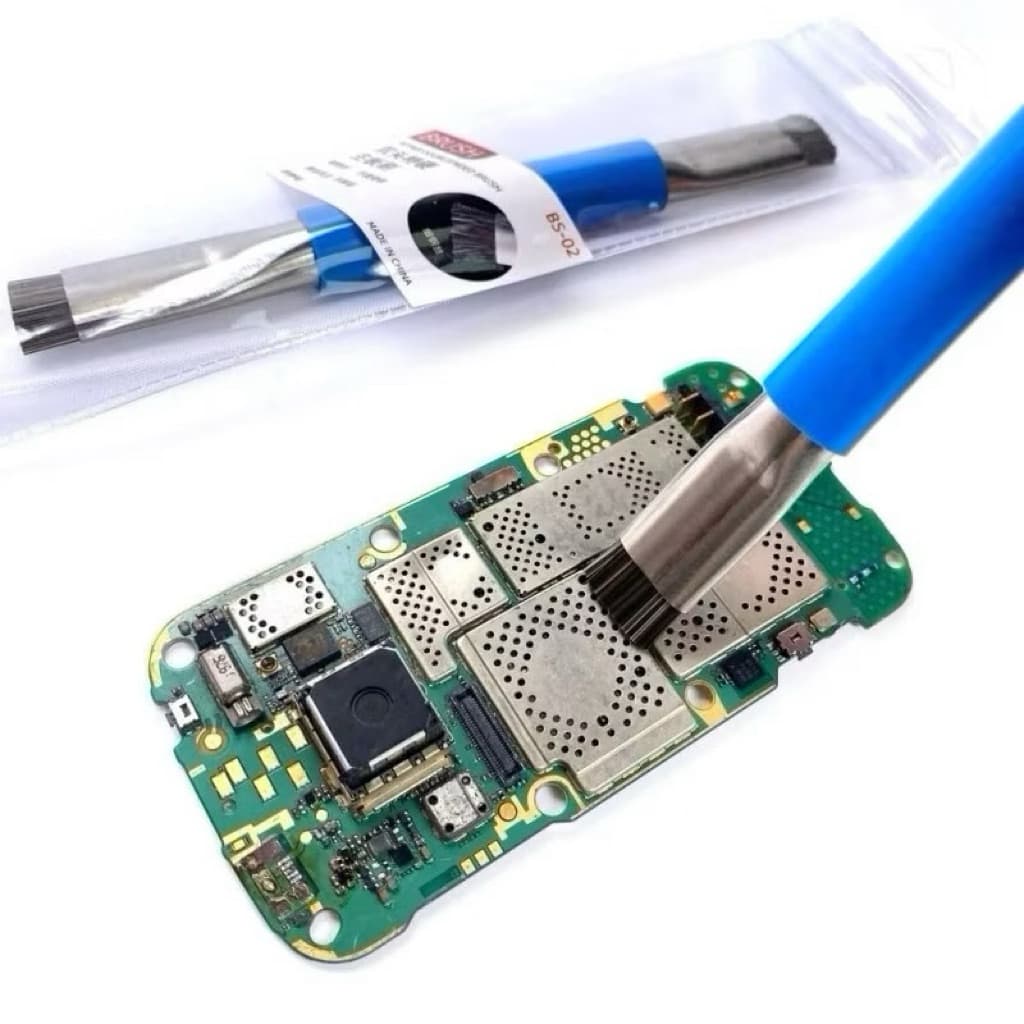 BRUSH BS-02 ปลอดภัยแปรง Anti-Static เมนบอร์ด PCB ทำความสะอาดแปรงสำหรับโทรศัพท์มือถือ PC ซ่อมเครื่องมือทำความสะอาดลบกาว รูปที่ 3