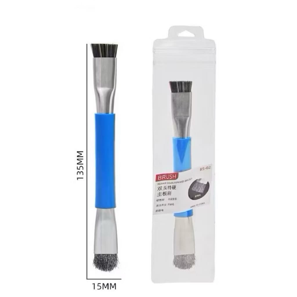 BRUSH BS-02 ปลอดภัยแปรง Anti-Static เมนบอร์ด PCB ทำความสะอาดแปรงสำหรับโทรศัพท์มือถือ PC ซ่อมเครื่องมือทำความสะอาดลบกาว รูปที่ 2