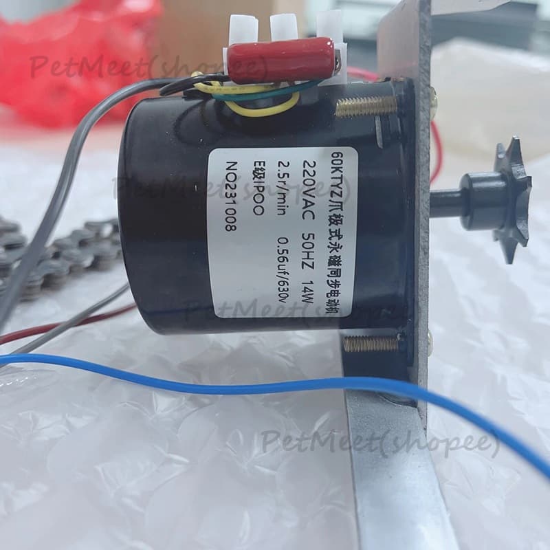 ถูกมอเตอร์60ktyz มอเตอร์แม่เหล็กถาวร 2.5/5/10/15รอบ มอเตอร์ไฟฟ้า 220v มอเตอร์เกียร์ มอเตอร์รอบต่ำ มอเตอร์ซิงโคร รูปที่ 3