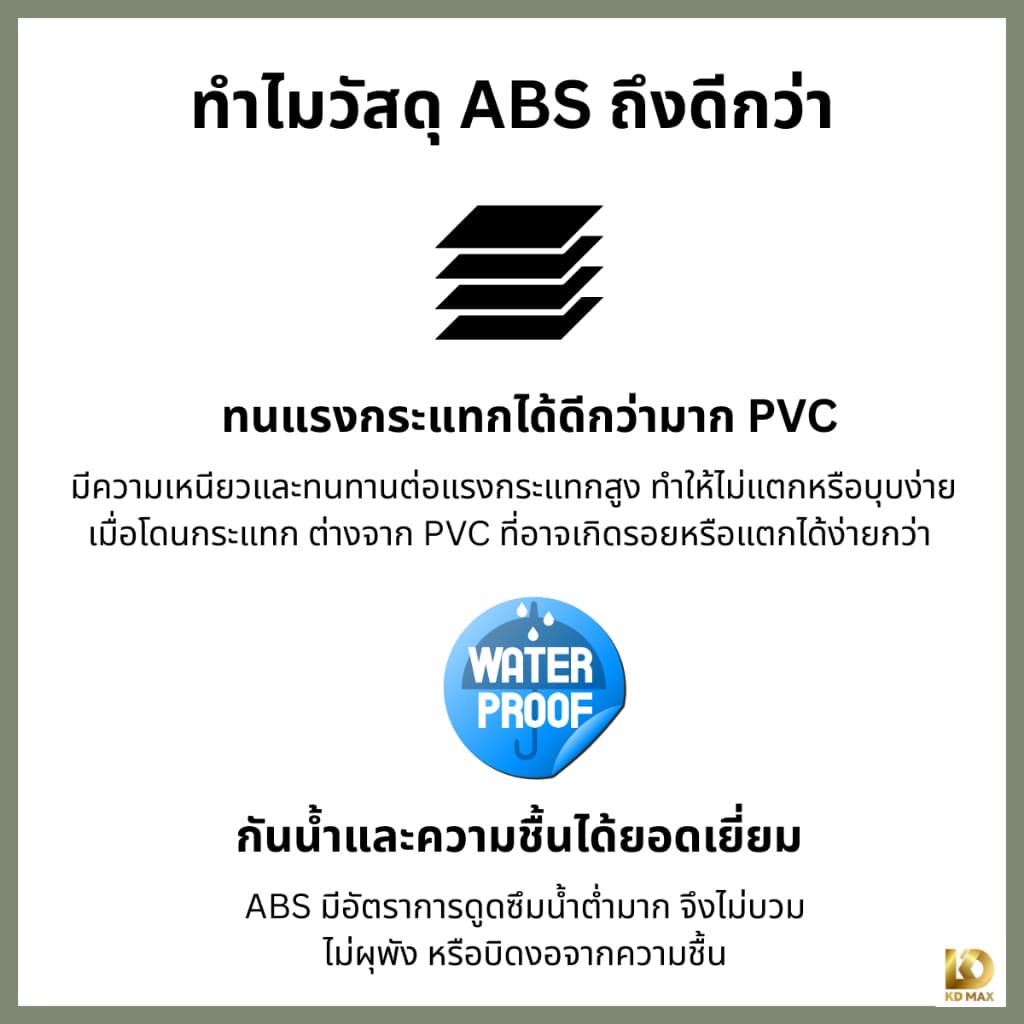 Building Pro บานซิงค์คู่ ABS ขนาด 87X66X10 CM รุ่น Maxi โอลีฟ Olive บานซิงค์ห้องครัว บานคู่ บานเดี่ยว บานถังแก๊ส รูปที่ 5