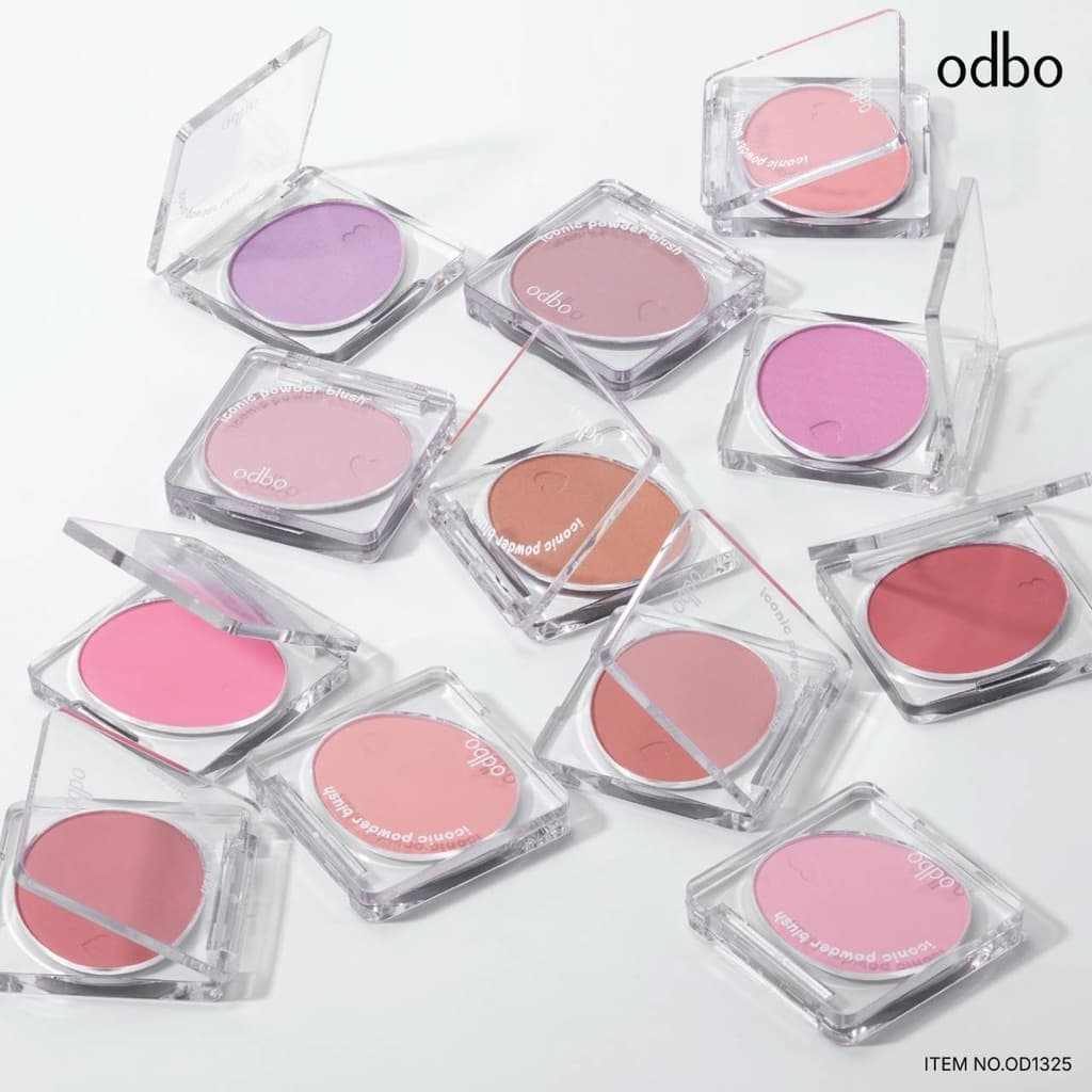 Odbo iconic powder blush OD1325 โอดีบีโอ ไอโคนิค พาวเดอร์ บลัช รูปที่ 2