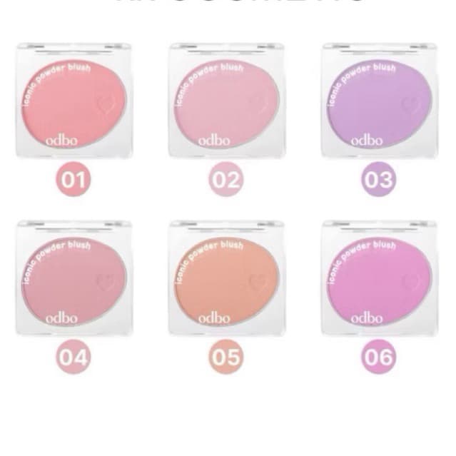 Odbo iconic powder blush OD1325 โอดีบีโอ ไอโคนิค พาวเดอร์ บลัช รูปที่ 1