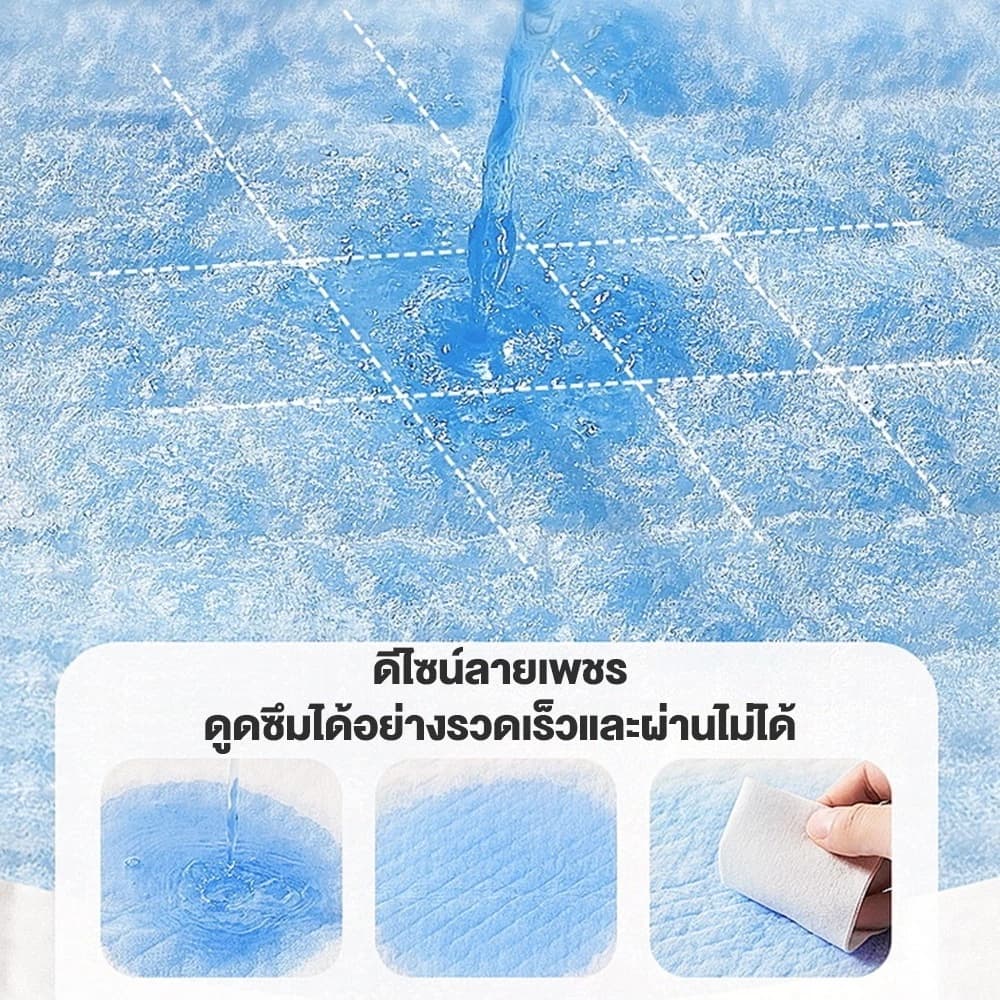 EGG แผ่นรองฉี่สุนัข ต่อต้านแบคทีเรีย ช่วยฝึกขับถ่าย แผ่นรองฉี่ แผ่นรองฉี่แมว แผ่นรองฉี่สุนัข ผ้าอ้อมสุนัข กรงหมา รูปที่ 6
