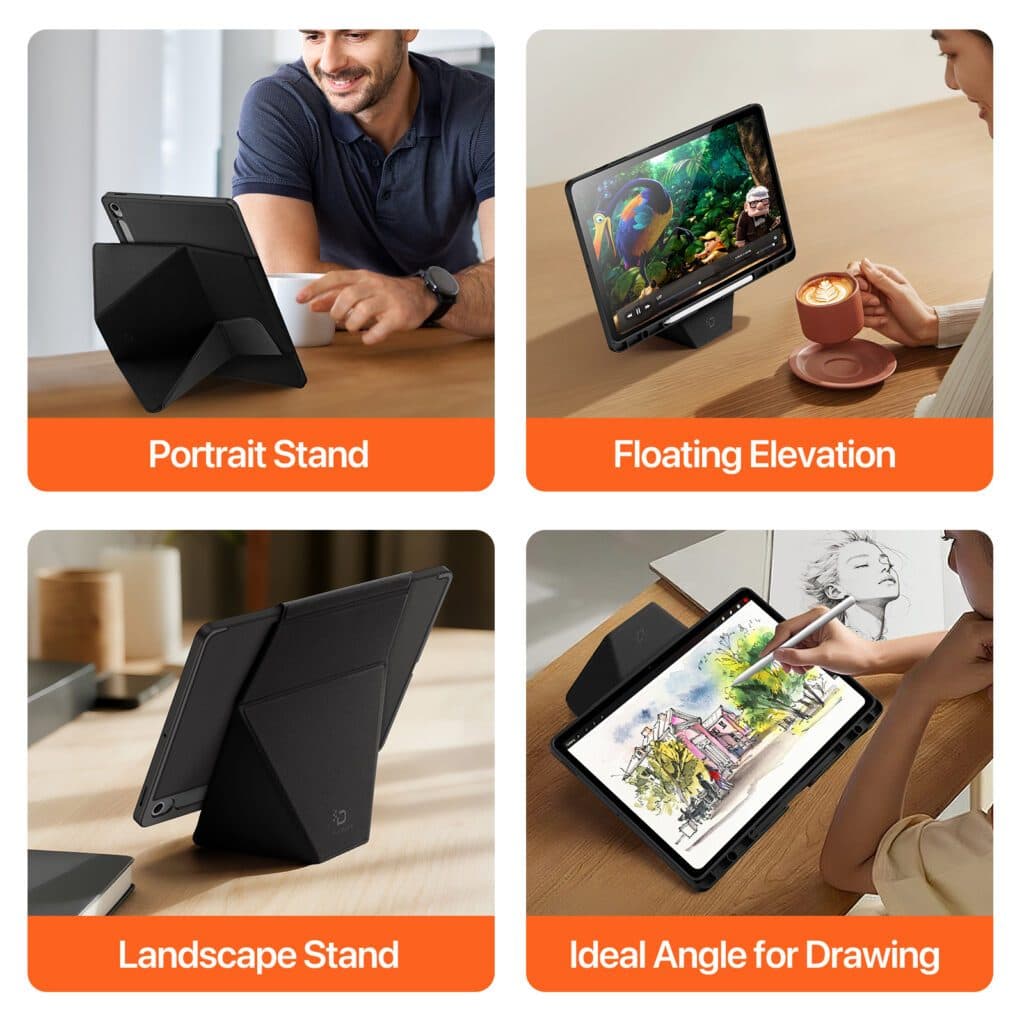 Dux Ducis รุ่น VERS เคส Samsung Tab 10 Lite/S10 FE/S9 FE/S9/S11/S10 FE+/S9 FE+/S9+/S10+ เคสกันกระแทกขอบTPUช่องใส่ปากกา รูปที่ 6