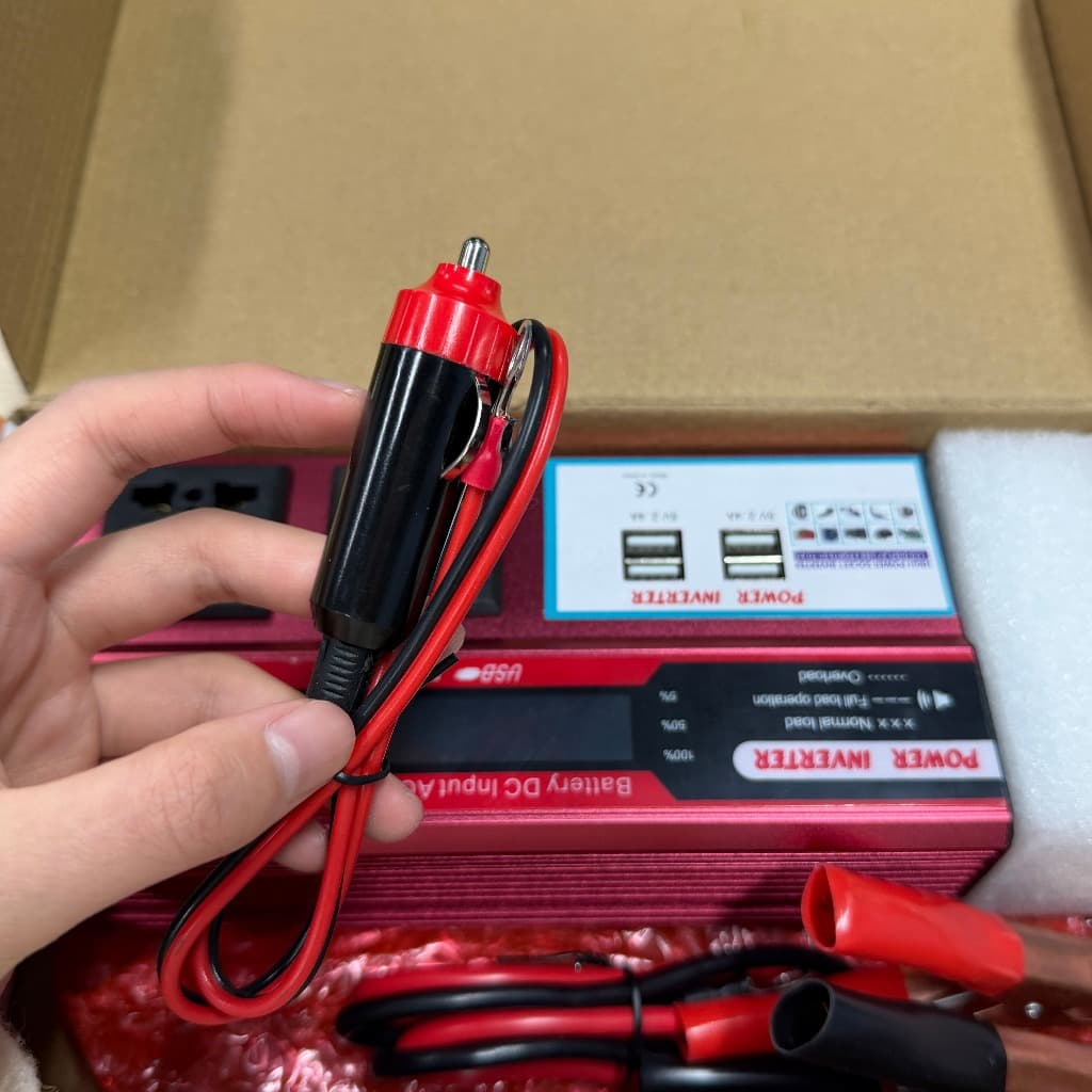 ส่งจากกรุงเทพ อินเวอร์เตอร์6000W inverter pure sine wave inverter 12v to 220vแปลงไฟ รถยนต์หม้อแปลงไฟ รูปที่ 5