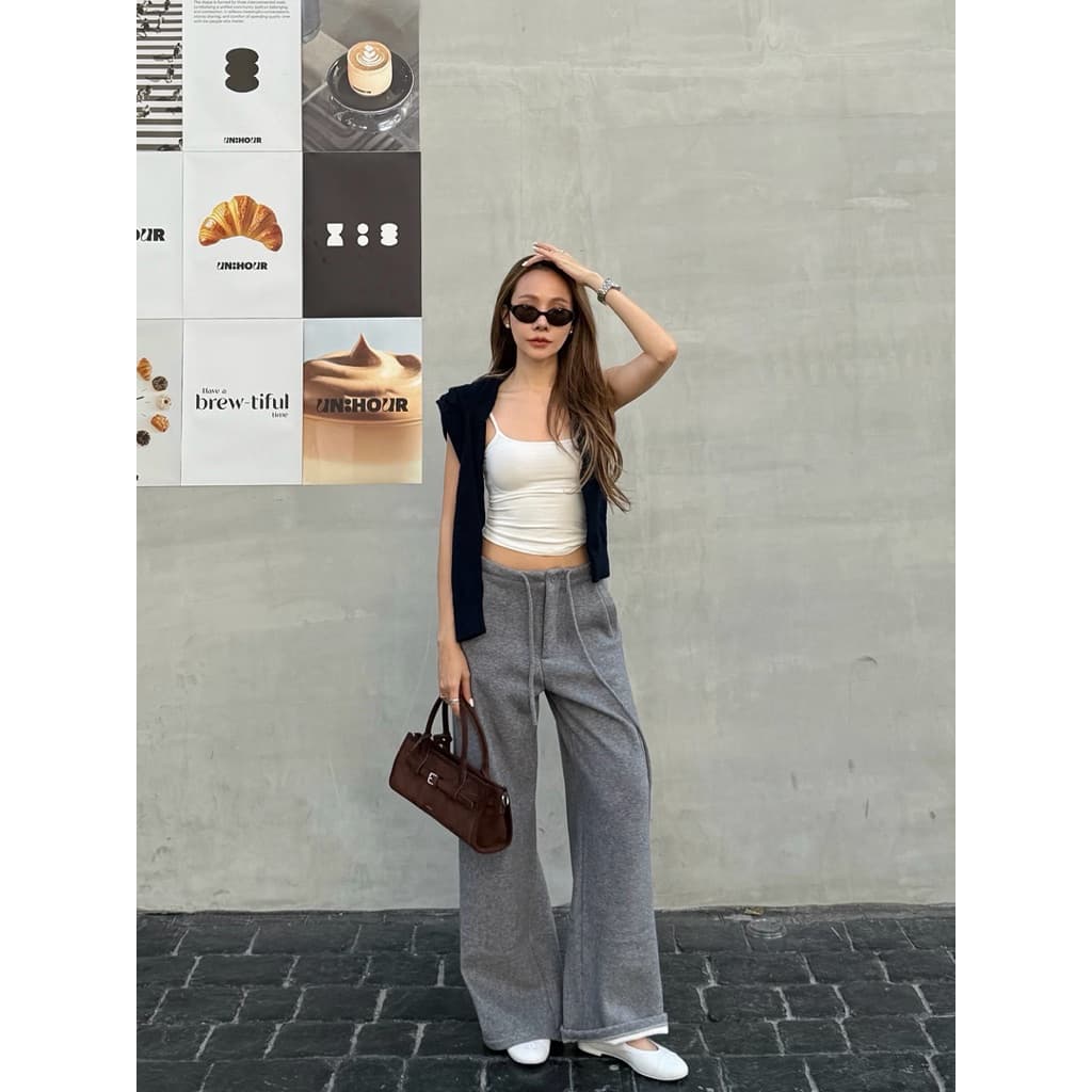 JARIN | AMY TROUSERS **อ่านไซส์ก่อนสั่งซื้อเนื่องจากความยาวของแต่ละสีไม่เท่ากัน รูปที่ 4