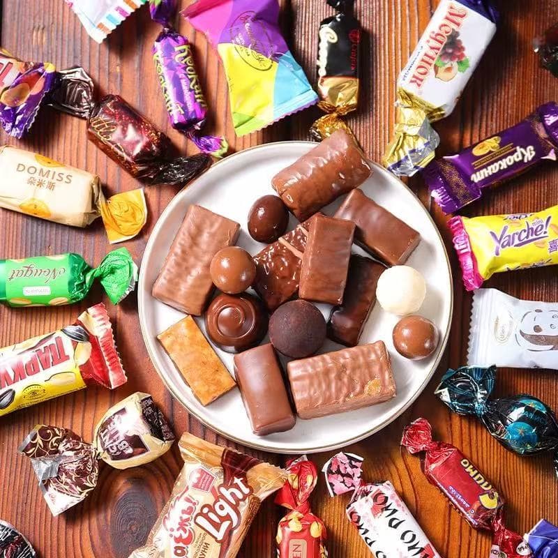 ซื้อ 1 แถม 1 russian candy 1000g ช็อกโกแลตรัสเซีย เข้มข้น หอม หวานละมุน หลายรส อร่อย ของขวัญปีใหม่ รูปที่ 5