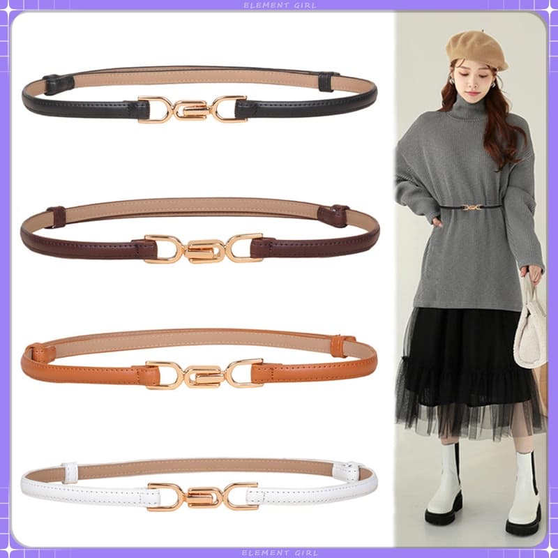 !! ผู้หญิงปรับยืด PU อเนกประสงค์เอวเข็มขัดกระชับสัดส่วนเอว Cincher ชุด แฟชั่นทันสมัย วินเทจ หัวเหล็ก รูปที่ 1