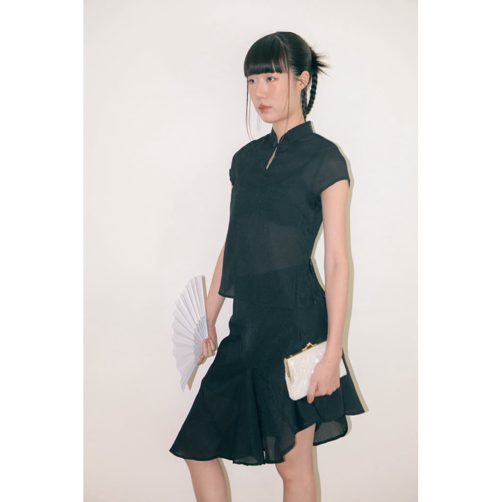 Hansel skirt - Highestjump กระโปรงจีบเฉียงซับใน แนะนำ รูปที่ 7