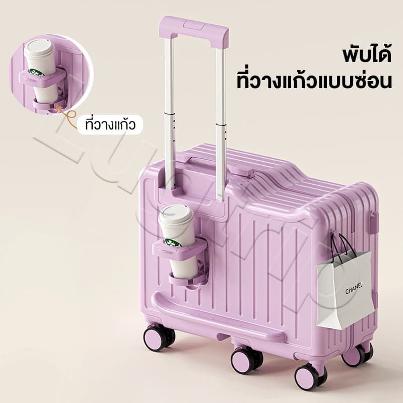 กระเป๋าเดินทางเด็ก 20 นิ้ว กระเป๋าลาก นั่งได้ รับน้ำหนักได้ 100kg Children's suitcase รูปที่ 4