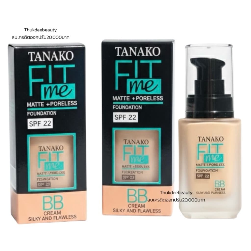 /แท้ รองพื้นเนื้อแมท รองพื้น รองพื้นฟิตมี Fit me Tanako​ Foundation​ เนื้อแมท เกลี่ยง่าย ปกปิด คุมมัน กันน้ำ รูปที่ 1