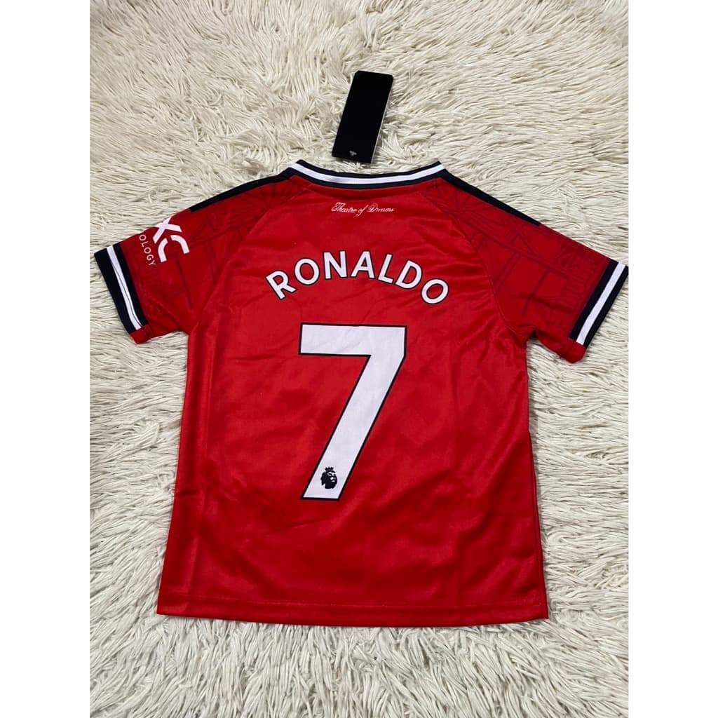 ชุดกีฬาเด็กทีมแมนยูไนเต็ดเบอร์7ชื่อโรนัลโด้ ปี2026ใหม่ล่าสุด เสื้อ+กางเกง รูปที่ 4