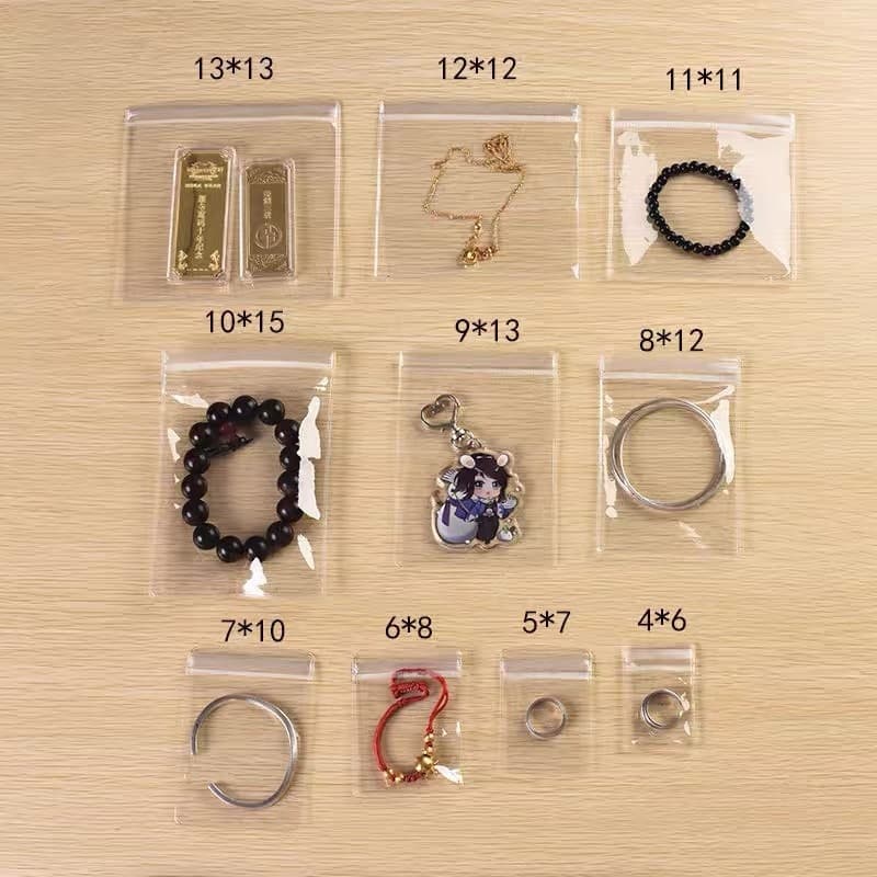 20-50ชิ้นถุงซิปล็อคใส่เครื่องประดับถุงPVCกันออกซิเดชั่นซองใสใส่เครื่องประดับซองใส่ต่างหูถุงใสใส่แหวน รูปที่ 5
