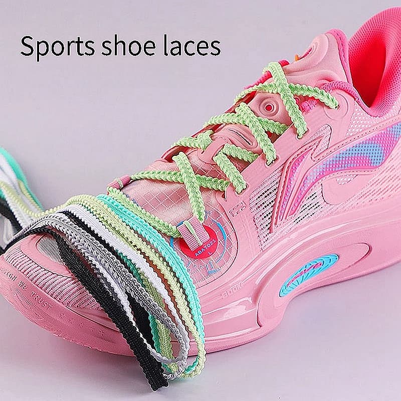 shoelace เชือกรองเท้าแบน 6มม กันลื่น ยาว120/140/160ซม สำหรับรองเท้าบาสเกตบอลและสนีกเกอร์ เชือกผูกรองเท้ามุกโบว์ เชือกแบน รูปที่ 9