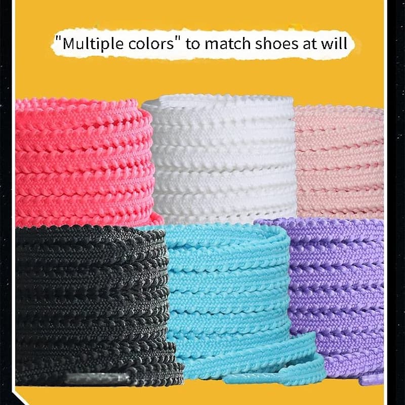 shoelace เชือกรองเท้าแบน 6มม กันลื่น ยาว120/140/160ซม สำหรับรองเท้าบาสเกตบอลและสนีกเกอร์ เชือกผูกรองเท้ามุกโบว์ เชือกแบน รูปที่ 7