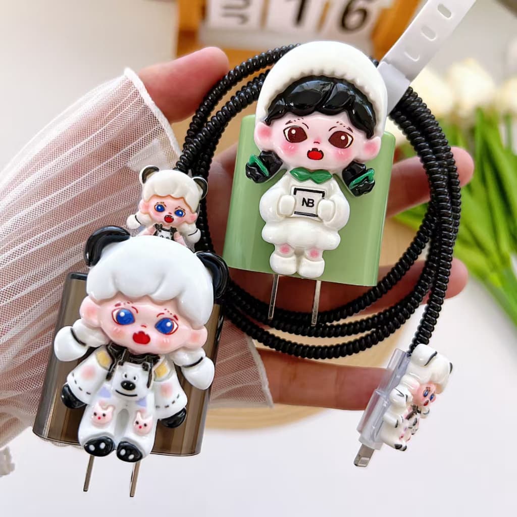 เคสหัวชารจ์ ที่กันสายหัก ตัวถนอมสายชารจ์ ขนาด18w 20w ชุด5ชิ้น สินค้า จากไทยค่ะ รูปที่ 4