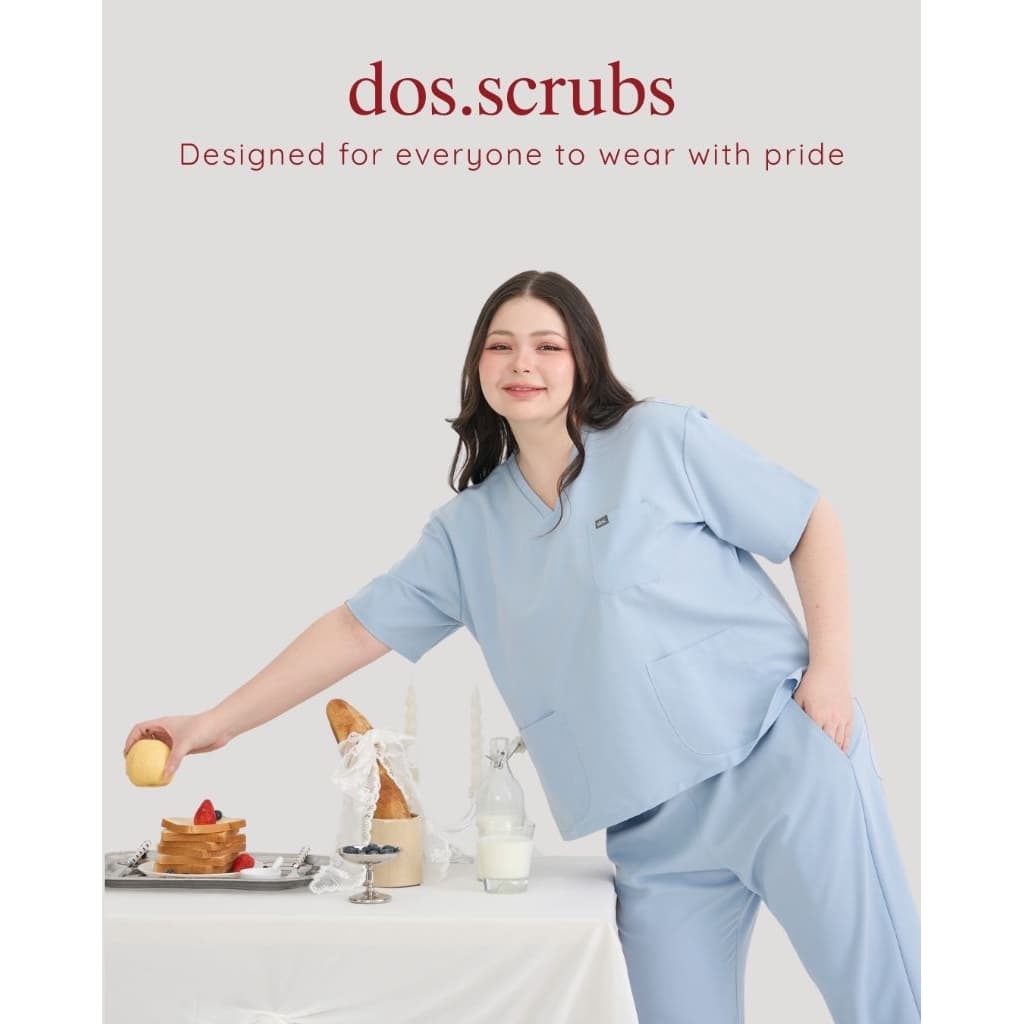 dos.scrubs รุ่น Proud - ชุดสครับแพทย์ ชุดแพทย์ไซส์ใหญ่ ทรงผู้หญิง รูปที่ 5