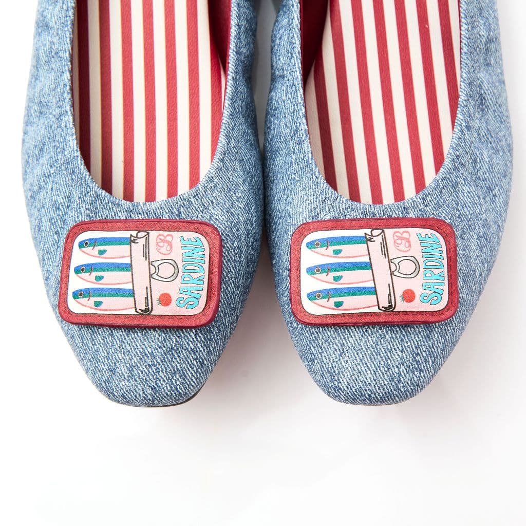 O&B รองเท้าหนังแกะแท้ รุ่น AUDREY CAPARICA IN LISBON BLUE-11286SA09738F_S6BLXX รูปที่ 2