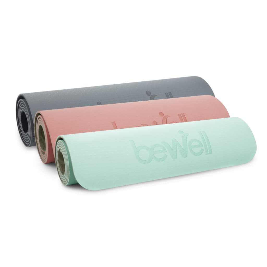 Bewell เสื่อโยคะ premium ทำจากยางธรรมชาติ TPE กันลื่นได้ดีขึ้น รองรับน้ำหนักได้ดีขึ้น หนา 6 mm. รูปที่ 2