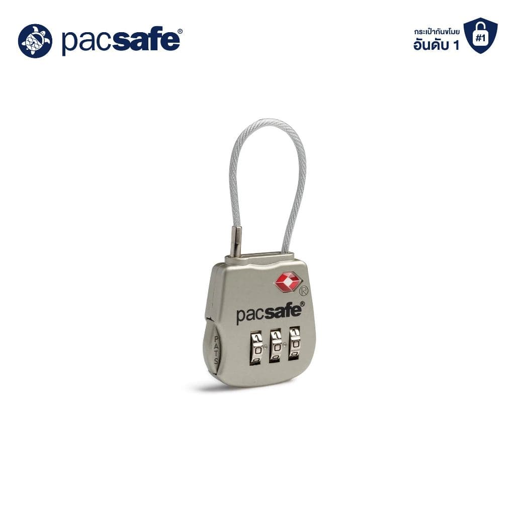 Pacsafe PROSAFE 800 TSA ACCEPTED 3-DIAL CABLE LOCK กุญแจล็อคกระเป๋า รูปที่ 2
