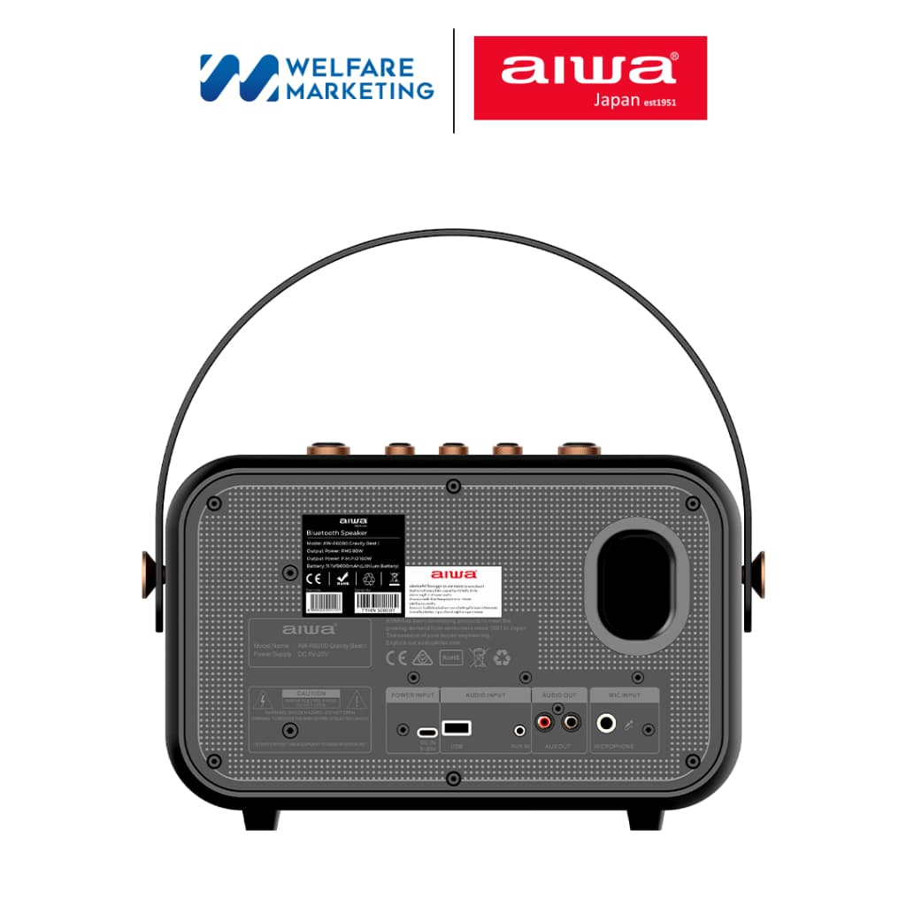 AIWA Gravity Beat I Bluetooth Speaker ลำโพงบลูทูธพกพา รูปที่ 4