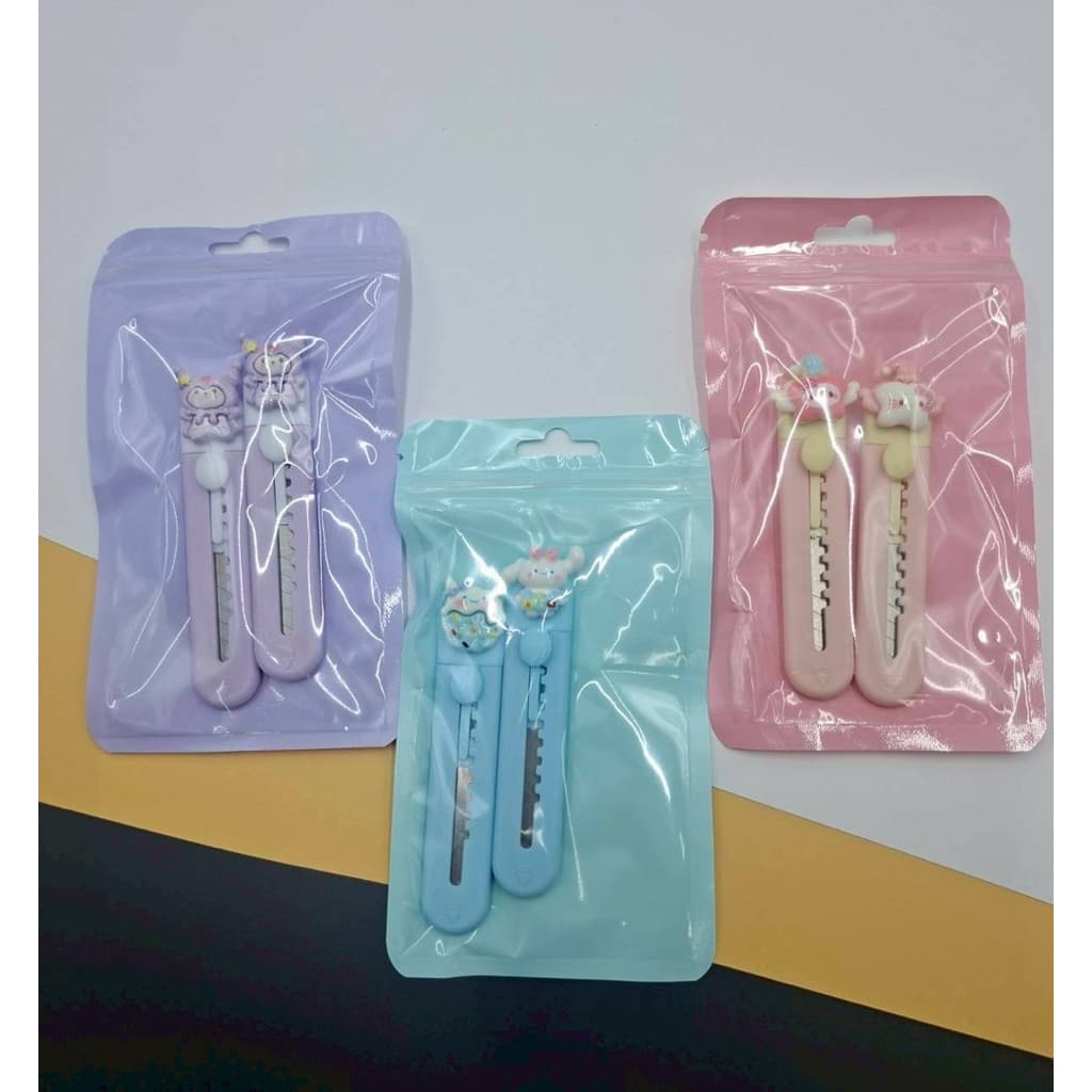 No.1643 มีดคัตเตอร์ มีคัตเตอร์พกพาล หนึ่งแพคได้สองชิ้น ได้ทั้งหมด 12 แพ็ค รูปที่ 1