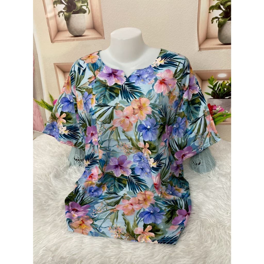 เสื้อสปัน เสื้อสาวอวบ ไซส์ใหญ่ เสื้อสงกรานต์ รับหน้าร้อน ผ้านิ่มใส่สบาย รุ่น1014 รูปที่ 6