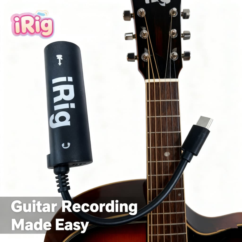 iRig AmpliTube Effect Guitar อุปกรณ์เพิ่มเอฟเฟคเสียงต่อกีต้าร์ กับ iPhone Type-c black รูปที่ 2