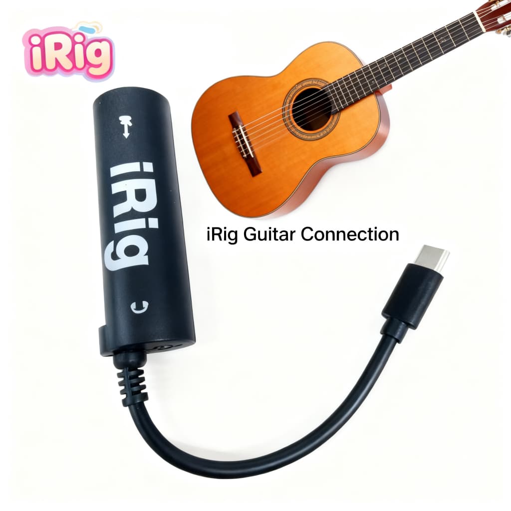 iRig AmpliTube Effect Guitar อุปกรณ์เพิ่มเอฟเฟคเสียงต่อกีต้าร์ กับ iPhone Type-c black รูปที่ 1