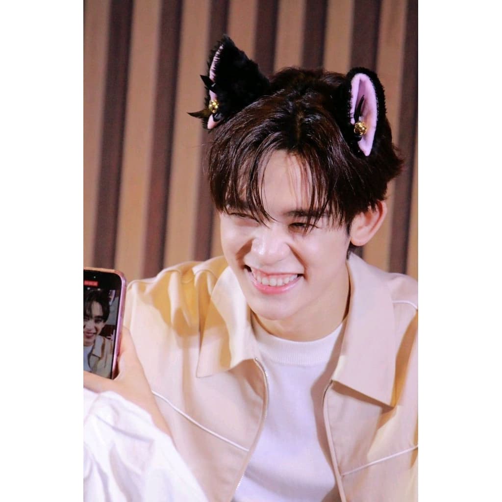 กิ๊บหูแมว ไซด์กิ๊บ 5.5cm เลือกสีโบว์ได้ ขนนุ่ม รูปที่ 9