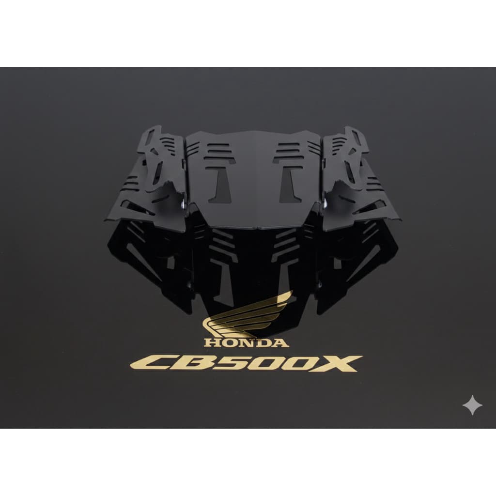 ตัวยกชิวแต่งปรับระดับได้ Honda CB500X 2016-2021 ชิ้นงานสีดำ A รูปที่ 2