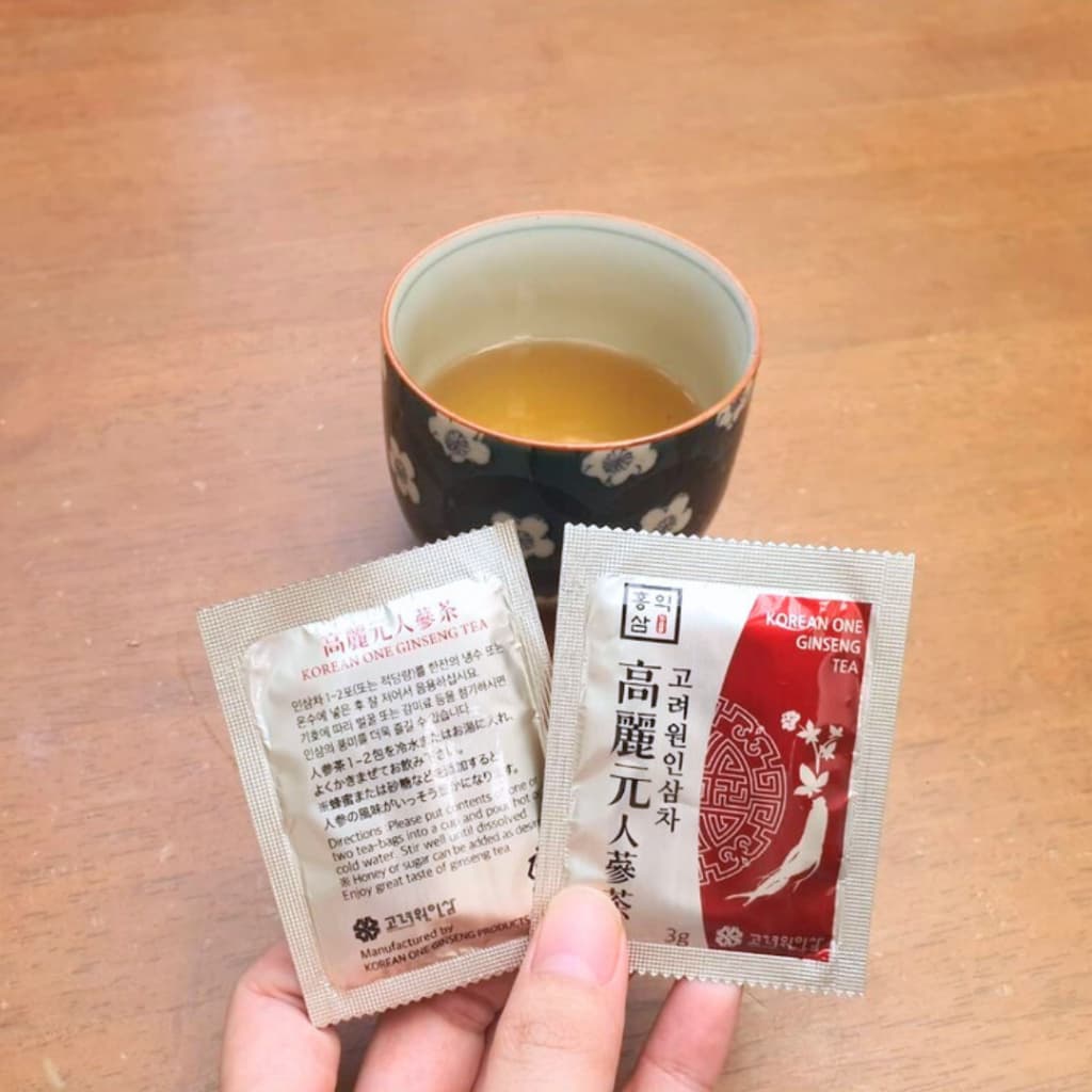 ชาโสมเกาหลี KOREAN ONE GINSENG TEA 1กล่องบรรจุ 100ซอง Exp.2029/01/19 รูปที่ 8