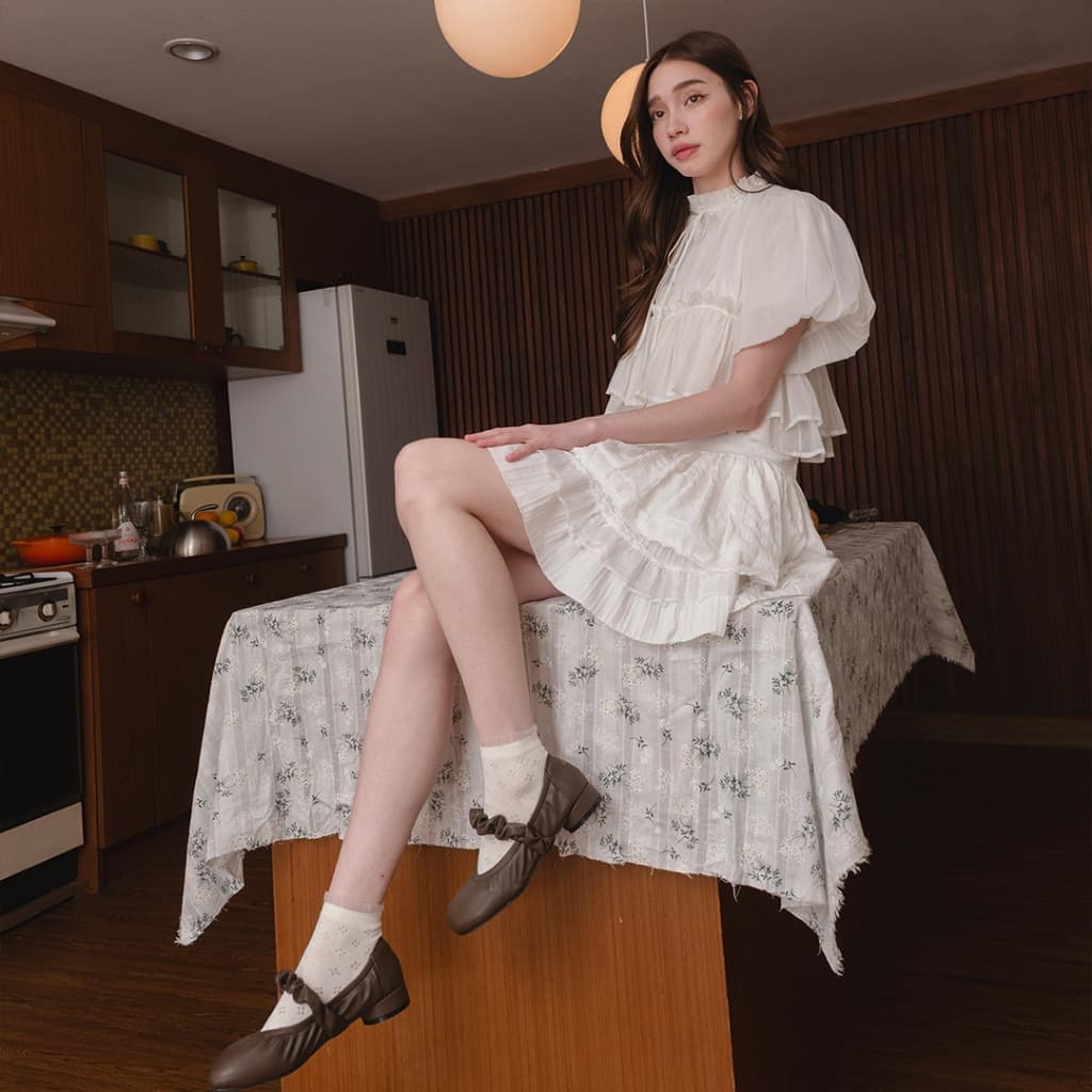 *แนะนำเพิ่ม1ไซส์* รองเท้า Kyda รุ่น Betty ส้น1นิ้ว หนังนุ่มนิ่ม รูปที่ 6