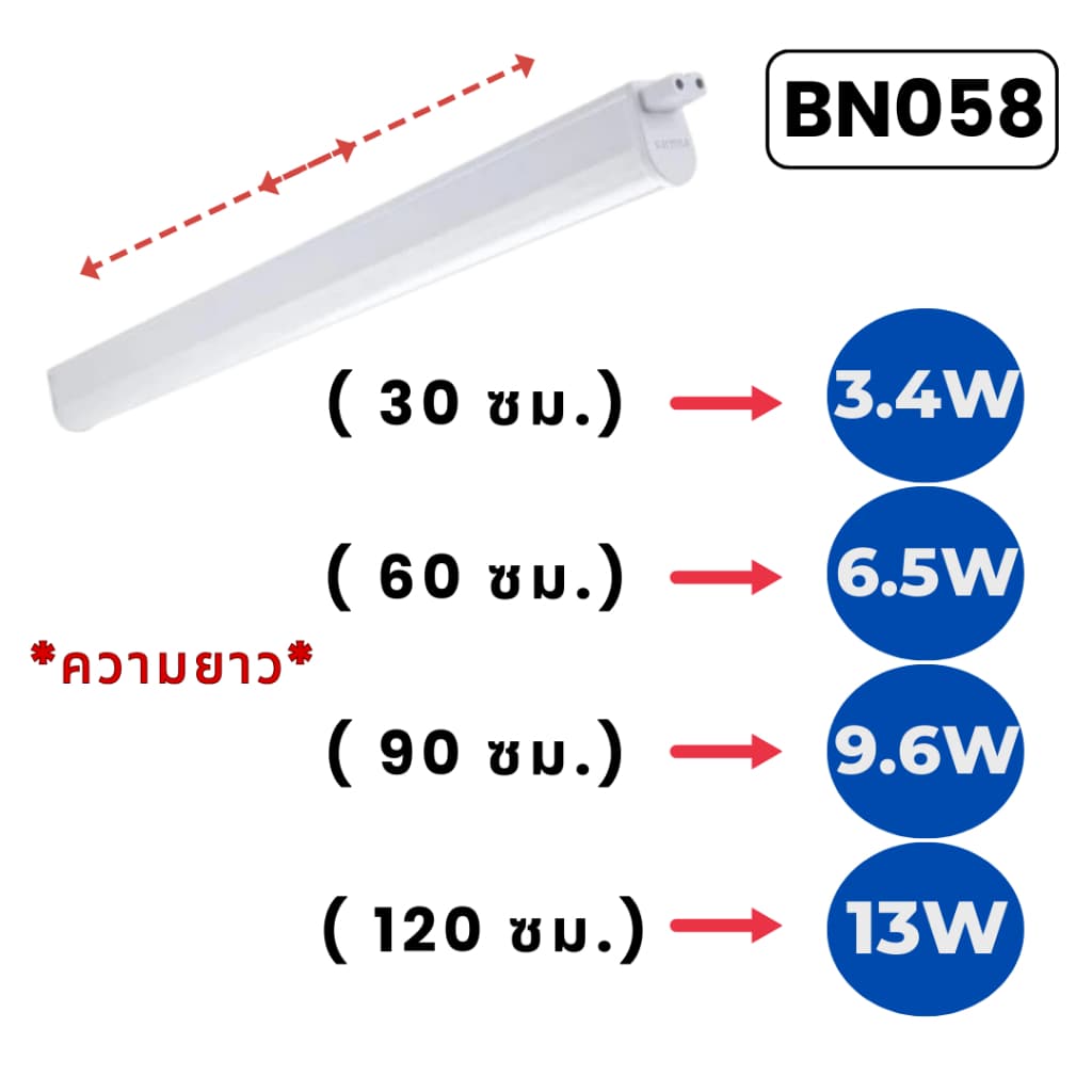 หลอดไฟ ฟิลิปส์ Philips Essential SmartBright Batten T5 LED G3 ชุดรางนีออน รุ่น BN058C 3.4/6.5/9.6/13W รูปที่ 2