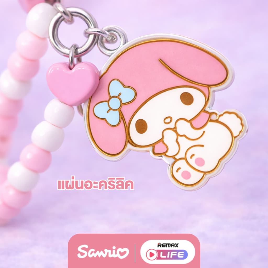 Sanrio Phone Chain รุ่น Gummy Series สายคล้องลูกปัด ซานริโอ้ ห้อยโทรศัพท์ สีพาสเทล ลิขสิทธิ์แท้ รูปที่ 6