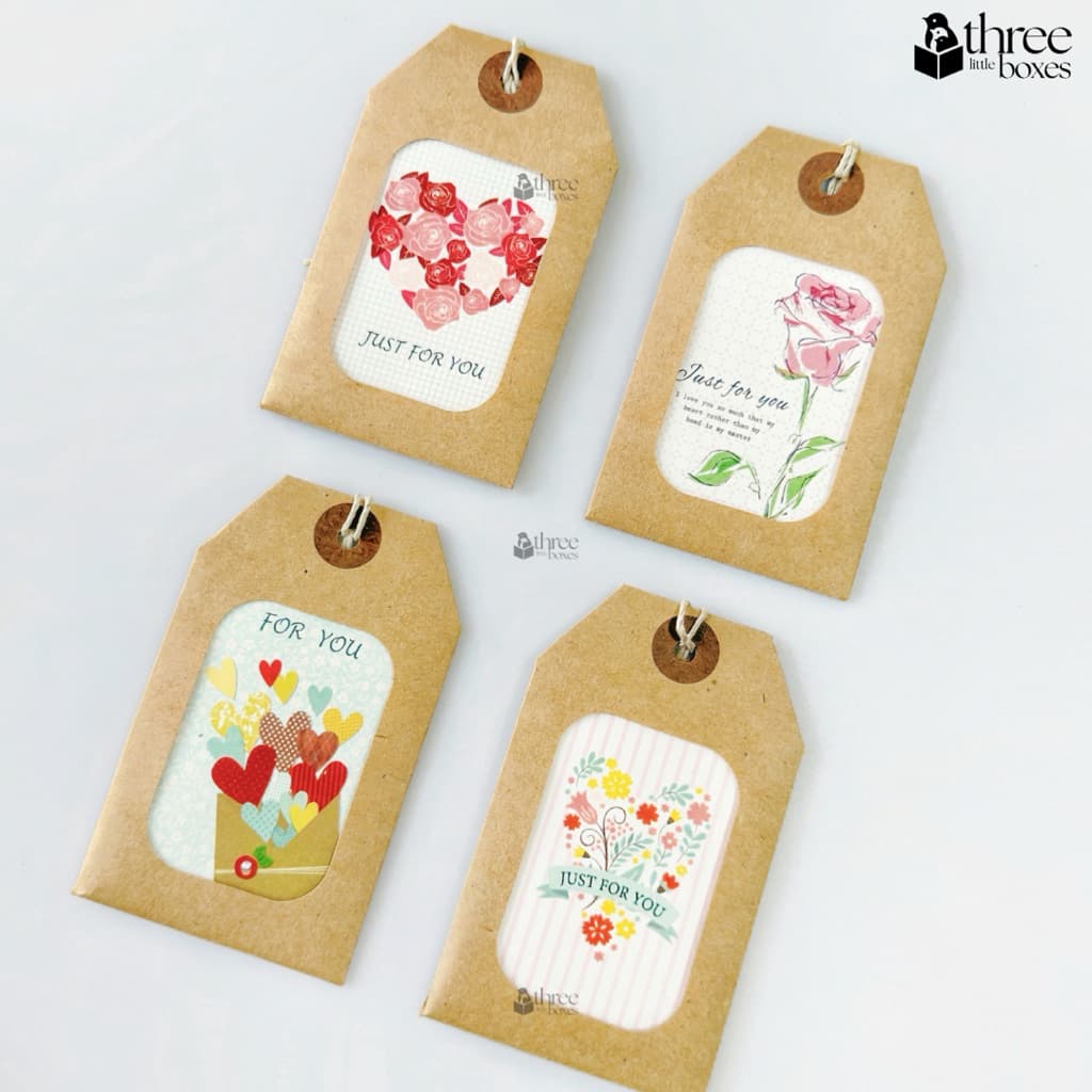 ป้ายแท็กการ์ด Tag card ป้ายห้อยของขวัญ ขนาด 6x10 cm. การ์ดอวยพร Gift card รูปที่ 7