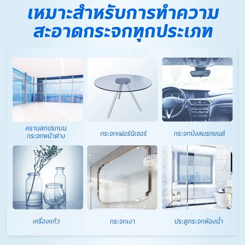 3วินาที ขจัดคราบน้ำยาเช็ดกระจก น้ำยาขจัดคราบกระจก น้ำยาขจัดคราบน้ำ 500ml สะดวกและรวดเร็ว ไม่ต้องล้างน้ำ สะอาดรวดเร็ว ส รูปที่ 7