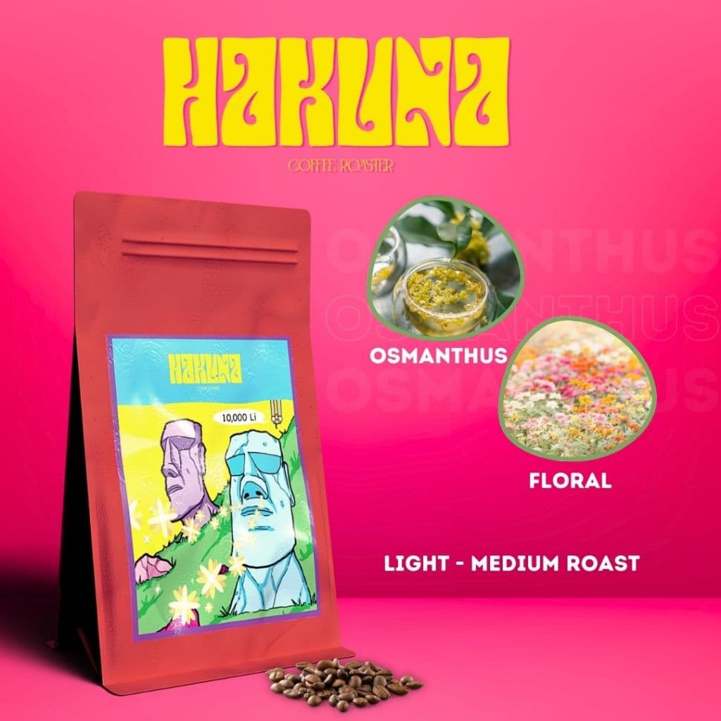 Hakuna Coffee Roaster เมล็ดกาแฟคั่วอ่อนกลาง หอมหมื่นลี้ Osmanthus อราบิก้า 100% รูปที่ 1