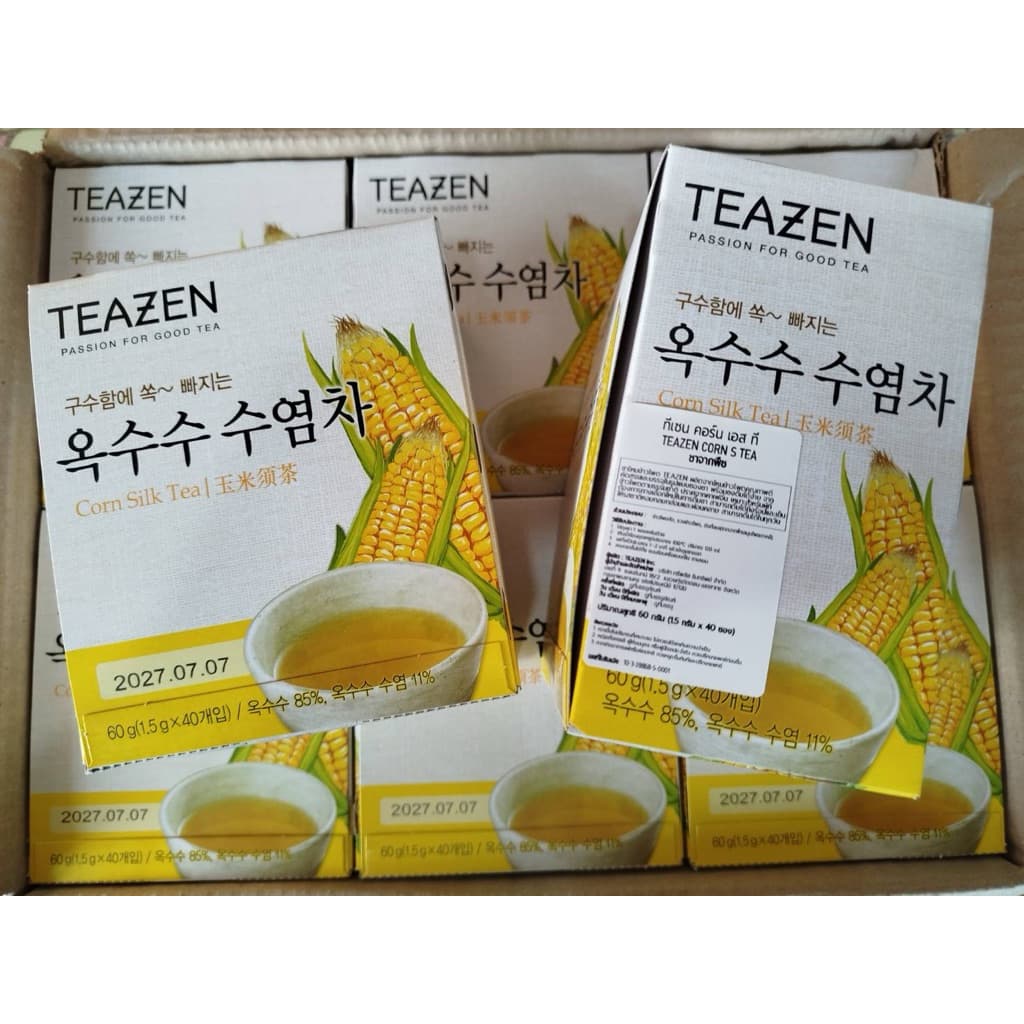 TEAZEN Corn Silk Tea 40ซอง ชาไหมข้าวโพดจากเกาหลี รูปที่ 1