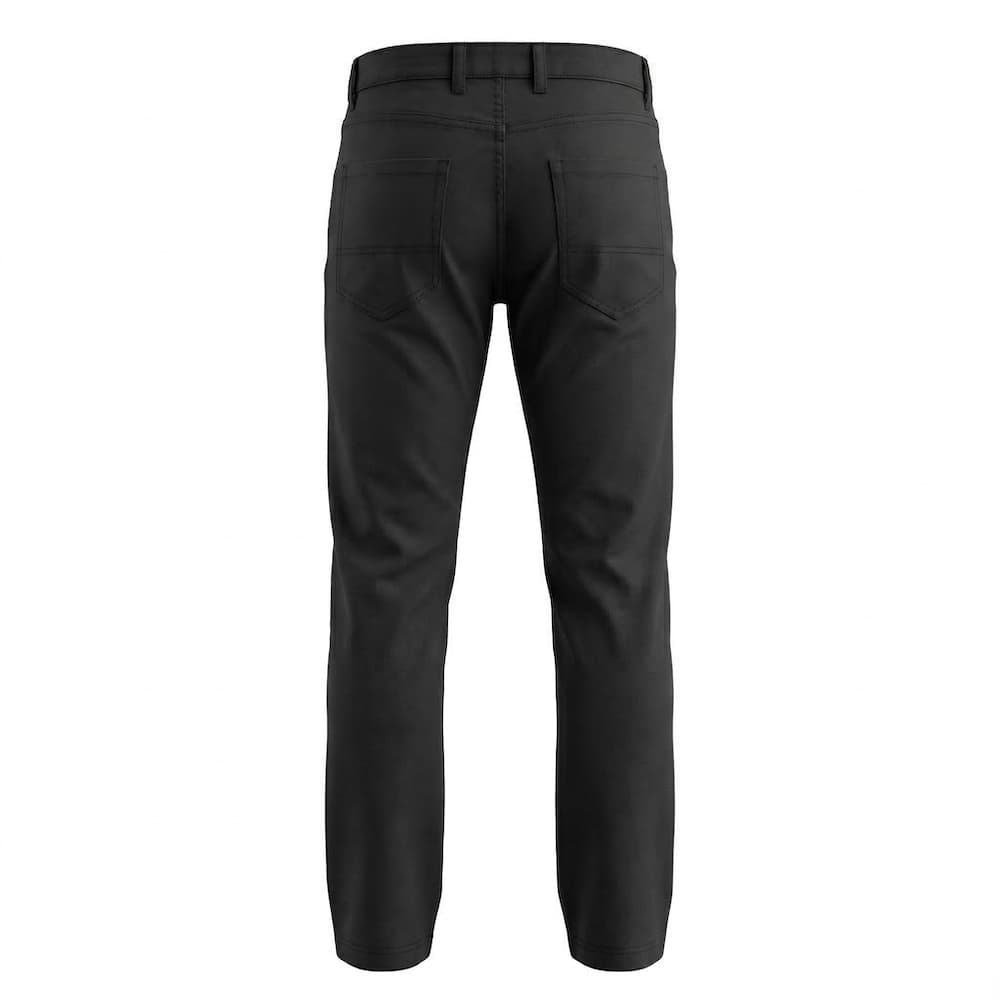 DAVIE JONES กางเกงชิโนผู้ชาย Slim Tapered Fit Chino Pants สีกรม ดำ กากี PL0005 รูปที่ 5