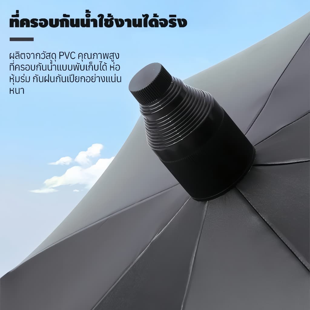 SA ร่มกันฝนกันแดด UV สองชั้น ขนาดใหญ่ อัตโนมัติ ด้ามยาว ทนแรง สำหรับ 1-5 คน ร่มกอล์ฟ ขนาดใหญ่ โครงหนา / ทนแรง รูปที่ 7