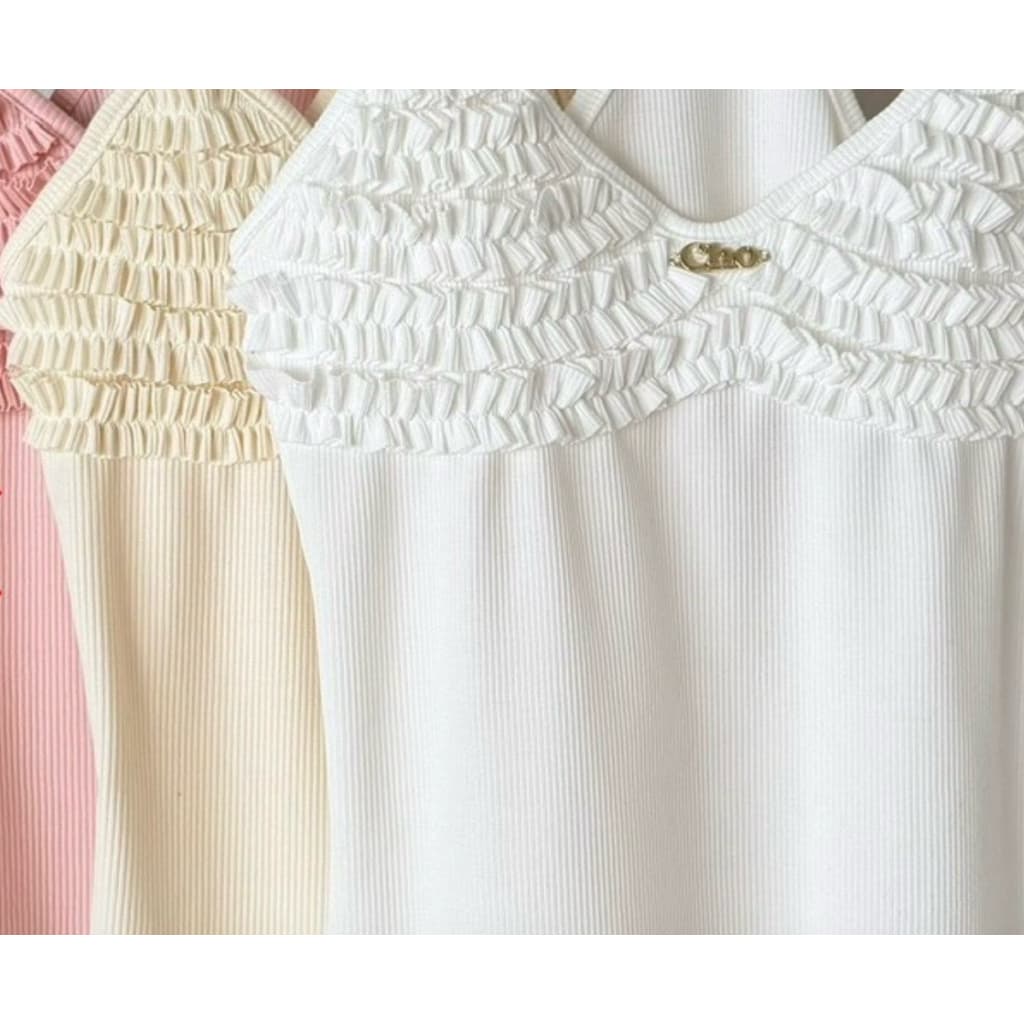 Diiz’s เสื้อสายเดี่ยว สายฝอ งานสวย เรียบหรู คาเฟ่ ทะเล สงกรานต์ รูปที่ 6