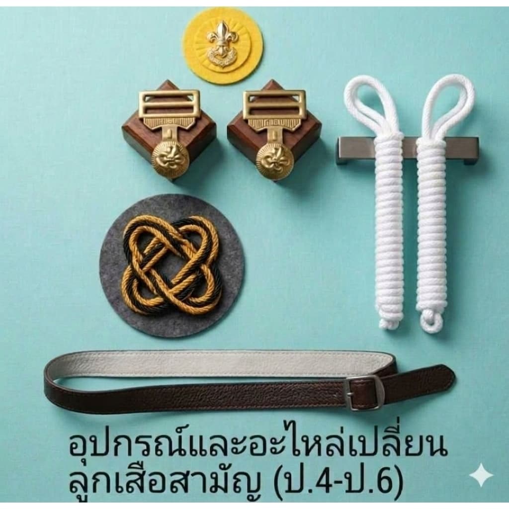 อุปกรณ์และอะไหล่เปลี่ยน ลูกเสือสามัญ ป.4-ป.6 รูปที่ 1