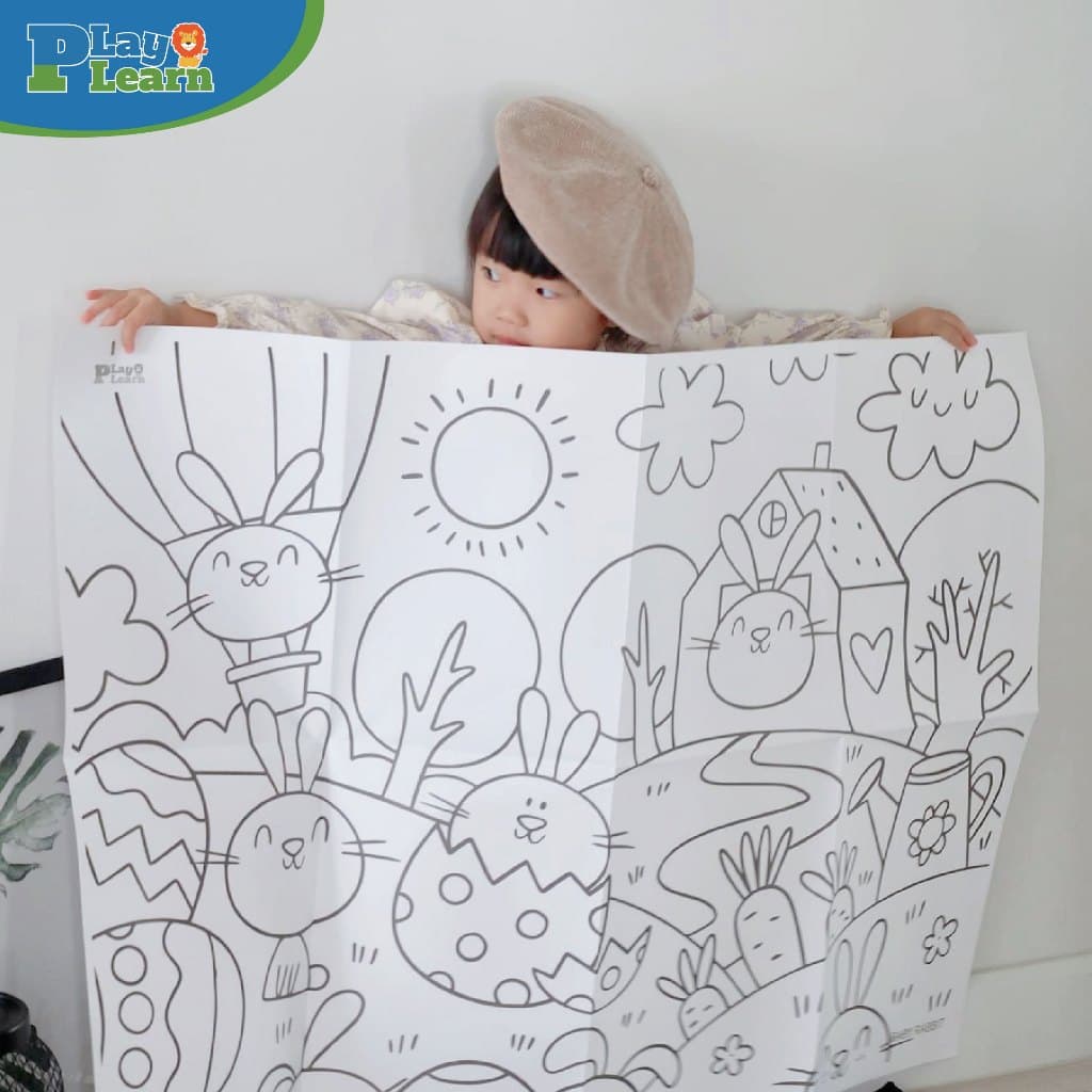 Play Plearn Kid โปสเตอร์ระบายสียักษ์ กระดาษระบายสีแผ่นใหญ่ Jumbo Poster รูปที่ 3
