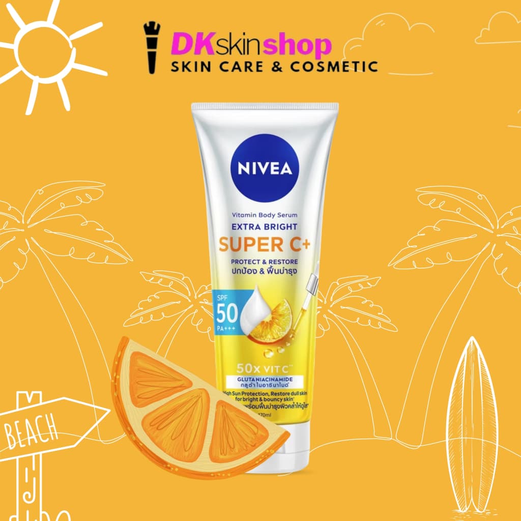 นีเวียเอ็กซ์ตร้าไบร์ท ซุปเปอร์ซี พลัส เซรั่ม Nivea Extra Bright Super C+ SPF50 PA+++ มี 4 ขนาดให้เลือก รูปที่ 5