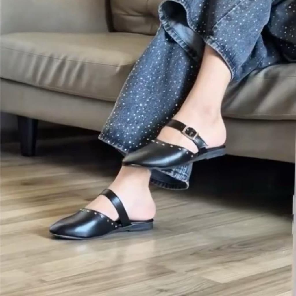 รองเท้าเปิดส้น Slipper รุ่น k-568 ส้น 1 นิ้ว เข็มขัดปรับระดับได้ รูปที่ 9