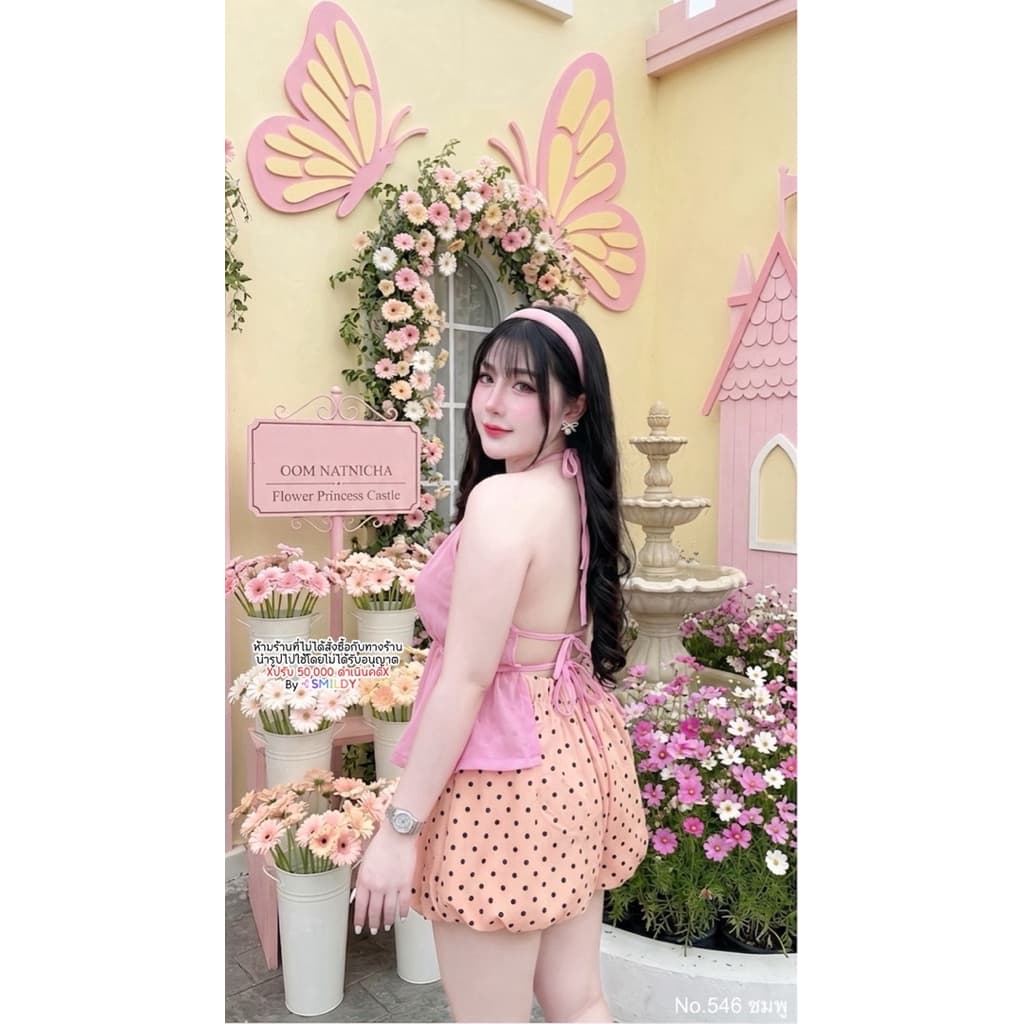 สาวอวบ ออกงาน เซ็ตสาวอวบ ไซส์ใหญ่ เซ็ตชีฟองโชว์หลังกางเกงบอลลูน อก 38-50+ นิ้ว เอว 30-48 นิ้ว สพ 40-58 นิ้วงานแซ่บสาวอวบ รูปที่ 7