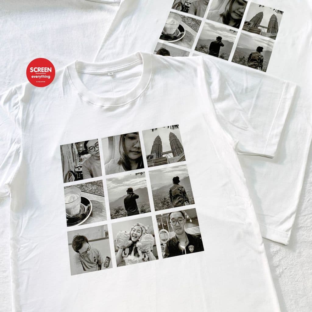 เสื้อยืดสกรีนตามสั่ง เสื้อคู่ สกรีนรูปหน้า และข้อความ ผ้า cotton100% | เสื้อรักแฟน รูปที่ 6